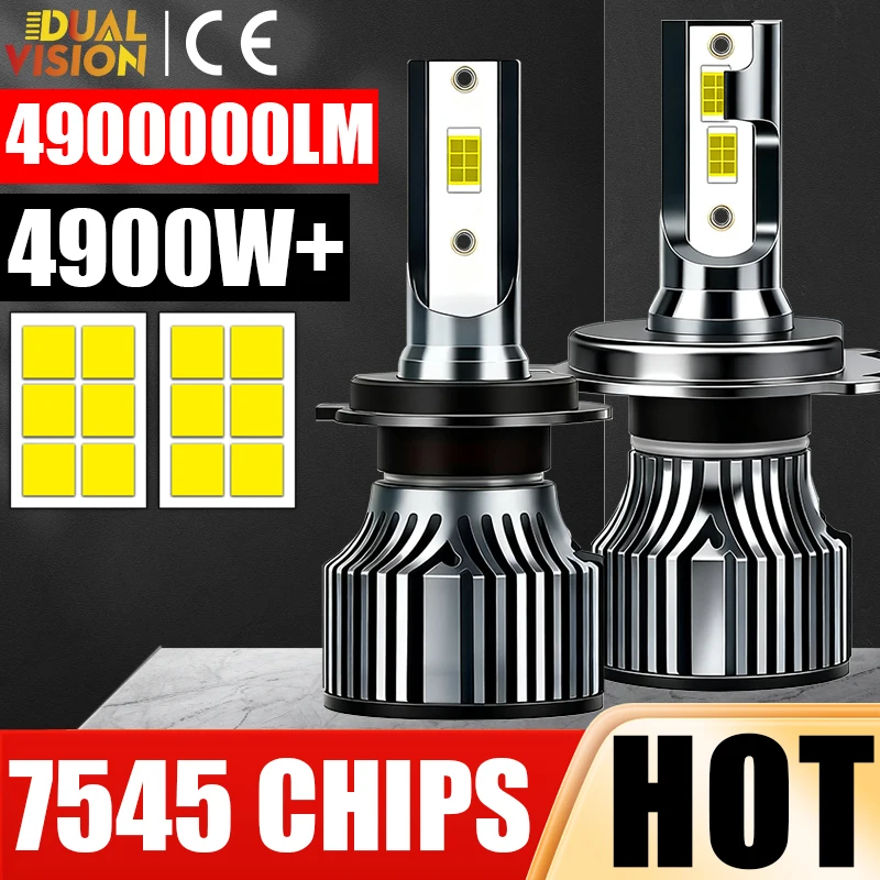 4900W 4900000LM H4 H7 Led Bulbs Canbus H1 H8 H9 H11 HB3 HB4 9005 9006 9012 HIR2 H27 880 881 High Power Car Headlights Fog Lights
4900W 4900000LM H4 H7 Led Bulbs Canbus H1 H8 H9 H11 HB3 HB4 9005 9006 9012 HIR2 H27 880 881 High Power Car Headlights Fog Lights