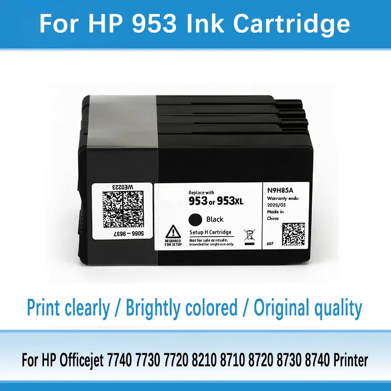 Чернильный картридж HP 953 HP953 XL для принтеров HP Officejet Pro 7740, 7720, 7730, 8210, 8710, 8715, 8718, 8719, 8720, 8725, 8728, 8730, 8740
Чернильный картридж HP 953 HP953 XL для принтеров HP Officejet Pro 7740, 7720, 7730, 8210, 8710, 8715, 8718, 8719, 8720, 8725, 8728, 8730, 8740