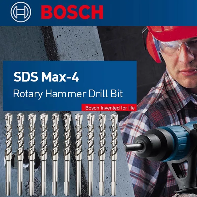 Bosch Pro Series SDS Max Five Pit 4-Series Electric Hammer Drill Bit for Drilling Holes In Reinforced Concrete Construction Work
Bosch Pro Series SDS Max Five Pit 4-Series Electric Hammer Drill Bit for Drilling Holes In Reinforced Concrete Construction Work