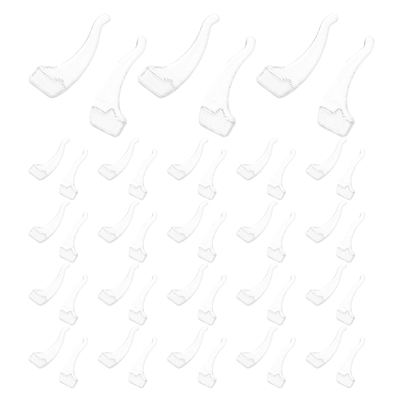 50 Pairs Anti-slip Ear Hooks for Glasses Eyeglass Temple Grips Anti-shedding Transparent Silica Gel
50 Pairs Anti-slip Ear Hooks for Glasses Eyeglass Temple Grips Anti-shedding Transparent Silica Gel