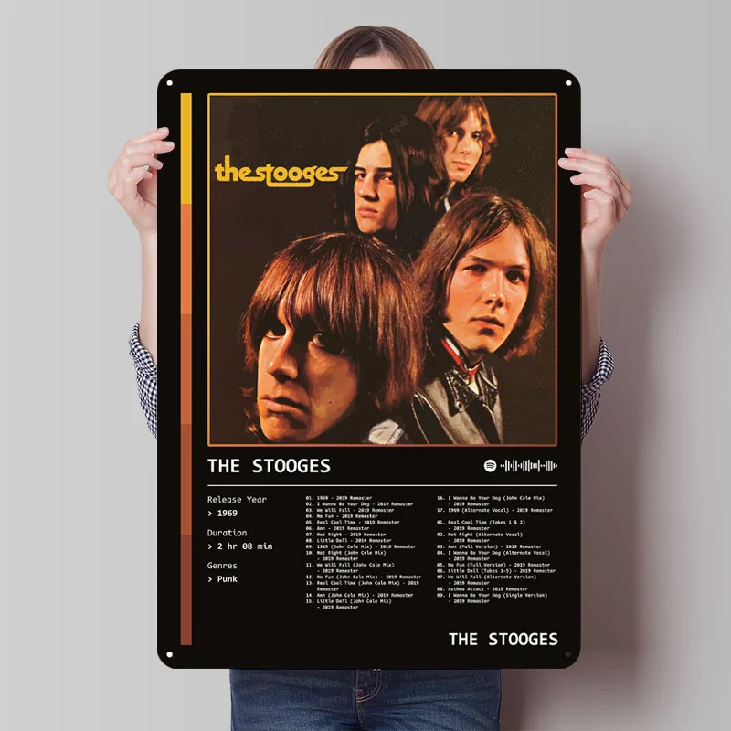 The Stooges Tin Sign Wall Art Singer Poster Decoration Living Room Decor Custom Music Metal Signs for Home Room Decoration Items
The Stooges Tin Sign Wall Art Singer Poster Decoration Living Room Decor Custom Music Metal Signs for Home Room Decoration Items