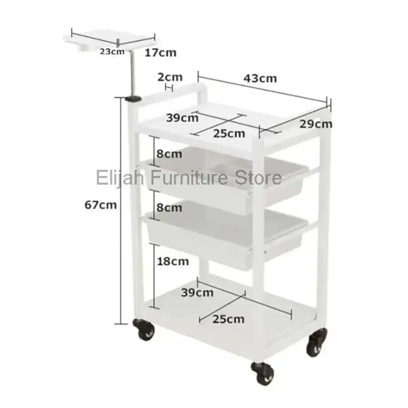 Nordic Drawing Room Beautify Salon Trolley Multifunction Bedroom Manicure Salon Trolley Carrito Auxiliar barber shop furniture
Nordic Drawing Room Beautify Salon Trolley Multifunction Bedroom Manicure Salon Trolley Carrito Auxiliar barber shop furniture