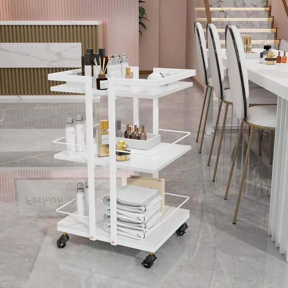 Portable Rolling Trolley for Estheticians - Mobile Beauty Spa Storage Organizer, White
Portable Rolling Trolley for Estheticians - Mobile Beauty Spa Storage Organizer, White