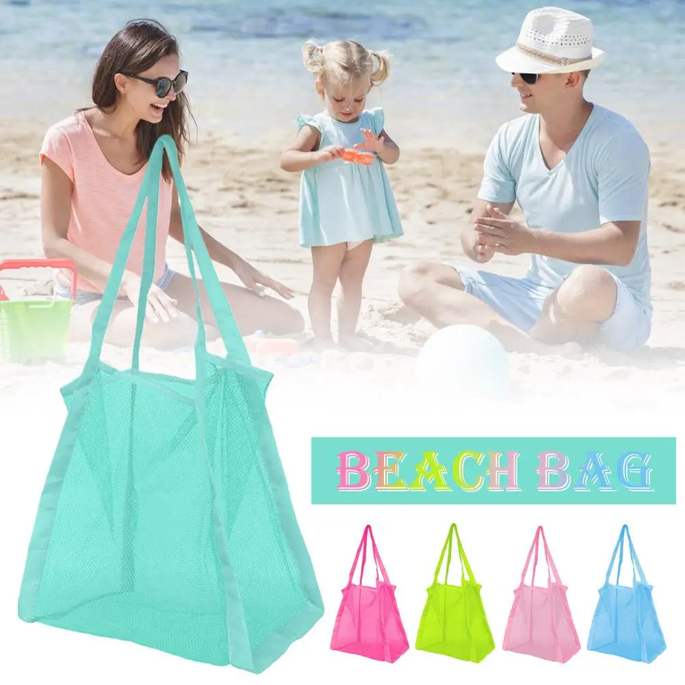Пляжная сумка большой вместимости. Хранение игрушек. Многофункциональная сетчатая сумка. Легкая и удобная с удобным плечевым ремнем. 
Пляжная сумка большой вместимости. Хранение игрушек. Многофункциональная сетчатая сумка. Легкая и удобная с удобным плечевым ремнем.