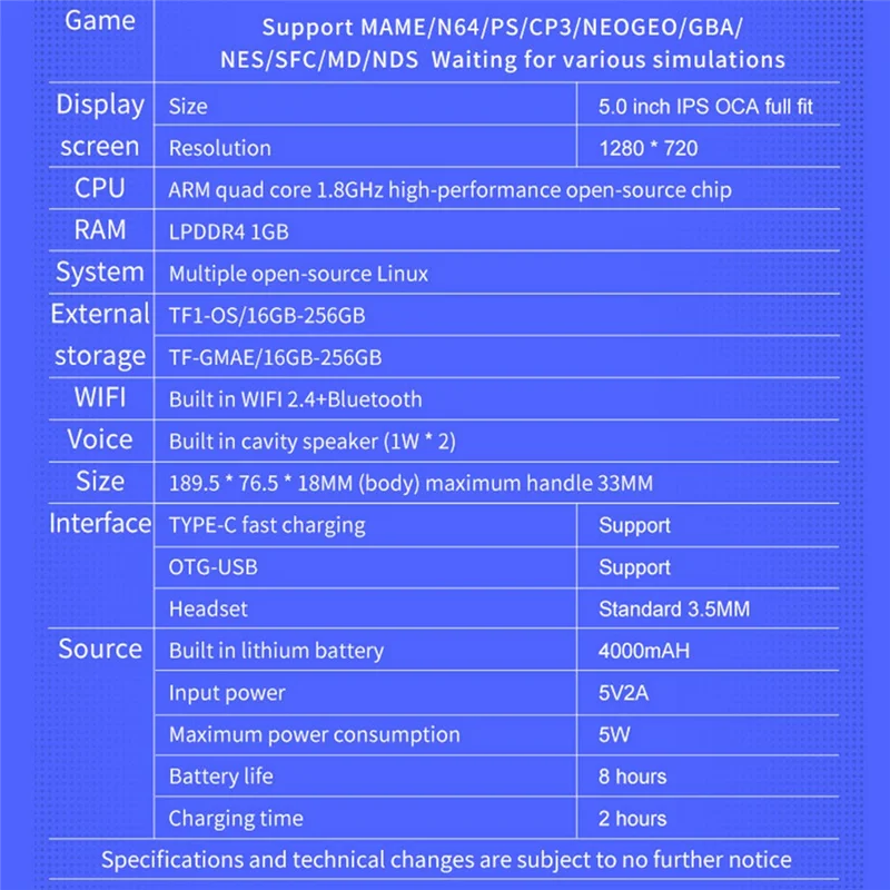 RGB10 Max3 Retro Game Console 16G+128G 5.0 Inch Handheld Video Game Console For MAME PSP N64 GBA NDS Emulator Easy To Use A
RGB10 Max3 Retro Game Console 16G+128G 5.0 Inch Handheld Video Game Console For MAME PSP N64 GBA NDS Emulator Easy To Use A