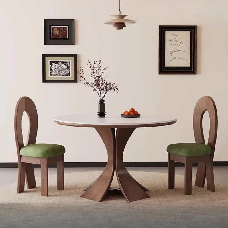 Круглый обеденный стол для дома, для небольшой квартиры, чисто белый, из орехового дерева, простой, в среднем и старинном стиле, узкий круглый стол.
Круглый обеденный стол для дома, для небольшой квартиры, чисто белый, из орехового дерева, простой, в среднем и старинном стиле, узкий круглый стол.