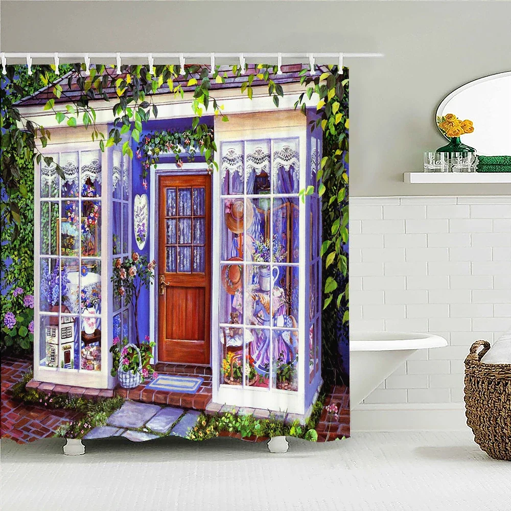 Forest Garden Scenery Fabric Shower Curtain Bathroom Curtains Waterproof Oil Painting Landscape Bath Curtain Decor with Hooks
Forest Garden Scenery Fabric Shower Curtain Bathroom Curtains Waterproof Oil Painting Landscape Bath Curtain Decor with Hooks