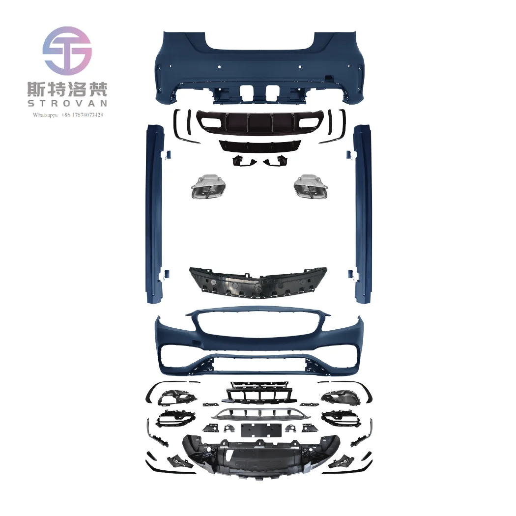 W176 A45 Body Kits for a Class Front Bumper Rear Bumper Side Skirts 2016-2018 W176 Refitted A45 Style Body Kit
W176 A45 Body Kits for a Class Front Bumper Rear Bumper Side Skirts 2016-2018 W176 Refitted A45 Style Body Kit