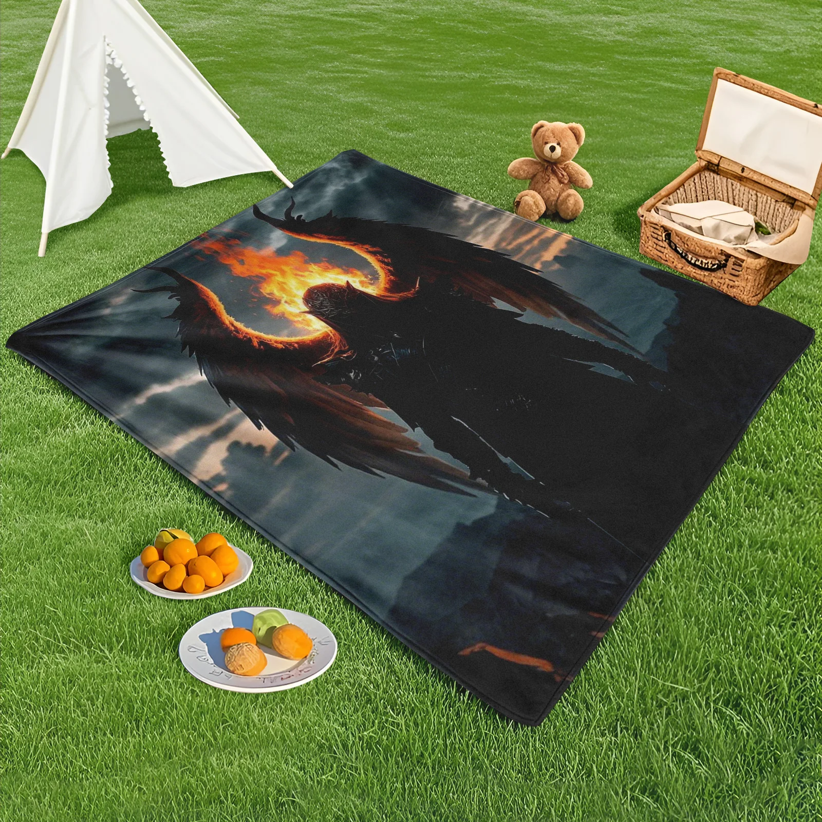 Shadowy Figure With Wings And Mask Dark Fantasy Outdoor Blanket For Mysterious Nights And Enchanting Camping Adventures
Shadowy Figure With Wings And Mask Dark Fantasy Outdoor Blanket For Mysterious Nights And Enchanting Camping Adventures
