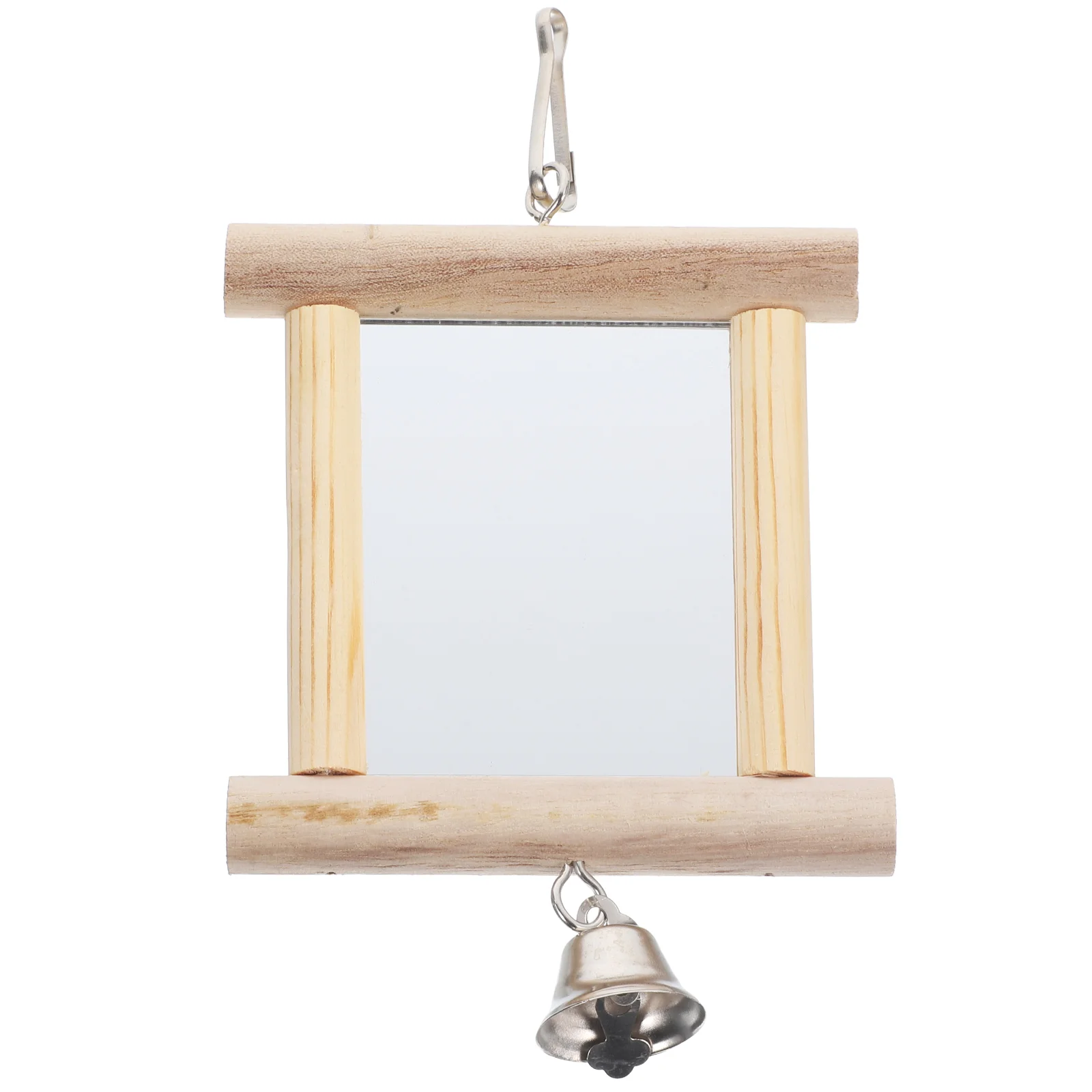 Parrot Mirror Toy Bird Climbing Toys Parakeets Natural Material Cage Wooden with Bell
Parrot Mirror Toy Bird Climbing Toys Parakeets Natural Material Cage Wooden with Bell