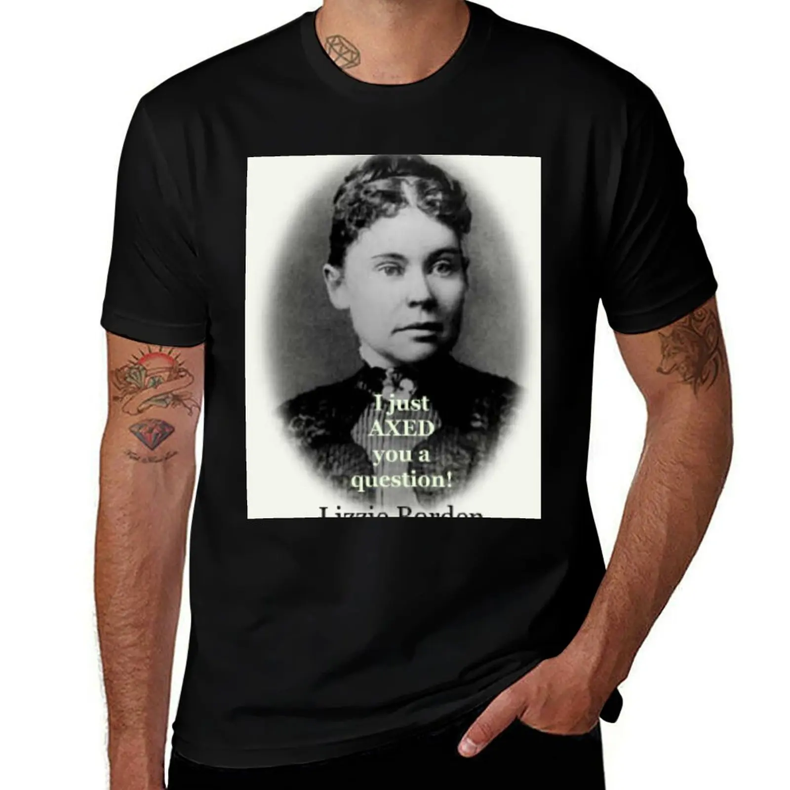 Lizzie Borden - never proven guilty but neither was O.J..... T-Shirt man graphic t shirt man t shirt cotton high quality T-Shirt
Lizzie Borden - never proven guilty but neither was O.J..... T-Shirt man graphic t shirt man t shirt cotton high quality T-Shirt