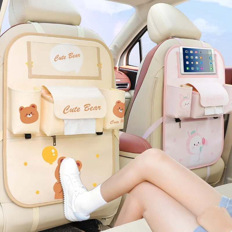 Car Seat Back Storage Bag Cute Cartoon Multi-Pocket Seat Back Organizer with Mobile Phone Holder Water Cup Bracket Hang Bags
Car Seat Back Storage Bag Cute Cartoon Multi-Pocket Seat Back Organizer with Mobile Phone Holder Water Cup Bracket Hang Bags
