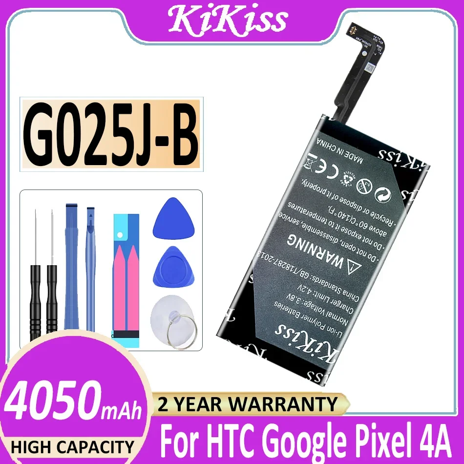 Для HTC Google Pixel 4A 4050 мАч аккумулятор для телефона G025J-B Замена большой емкости
Для HTC Google Pixel 4A 4050 мАч аккумулятор для телефона G025J-B Замена большой емкости