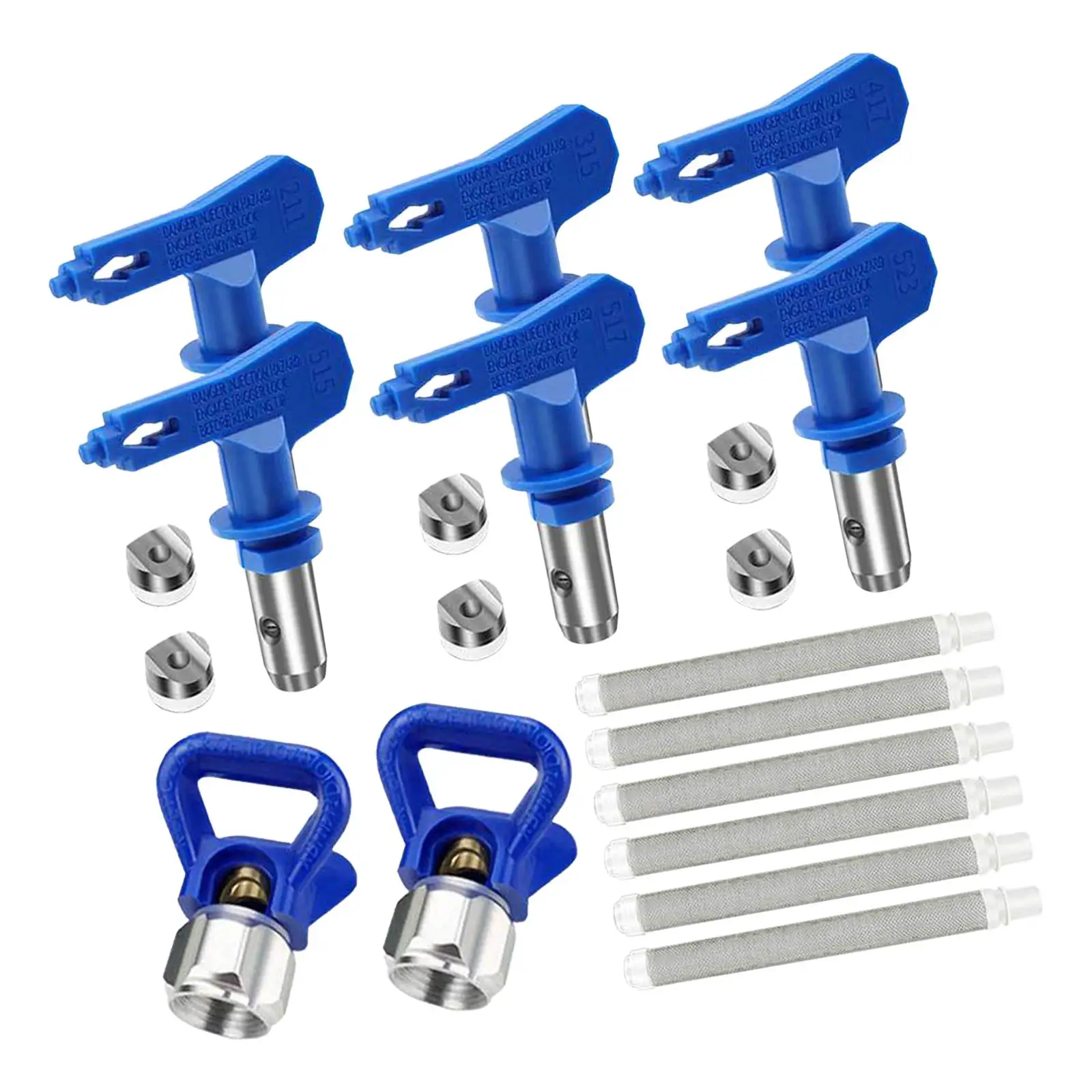 Reversible Airless Spray Paint Nozzle Paint Sprayer Parts with 6 Mesh Filters Airless Sprayer Nozzle for Fencing Buildings
Reversible Airless Spray Paint Nozzle Paint Sprayer Parts with 6 Mesh Filters Airless Sprayer Nozzle for Fencing Buildings