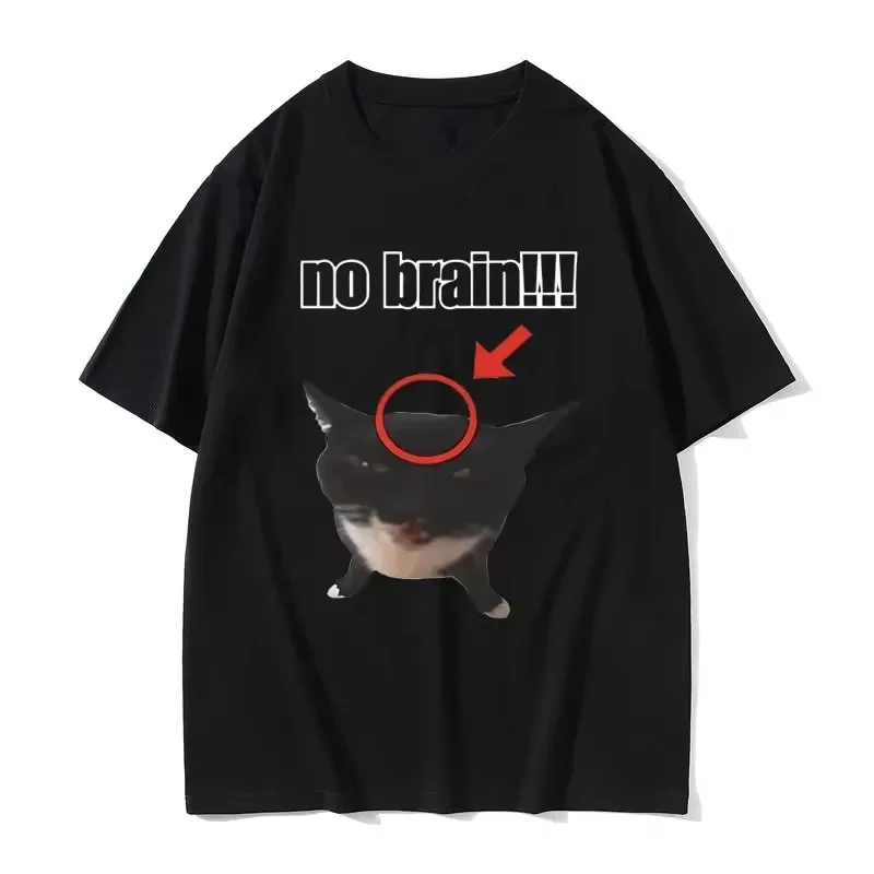 Funny Cat No Brain Graphic Printed Kids Tshirt Joke Humor Cute Summer Casual Comfort Breathable Short Sleeve Children's Clothing
Funny Cat No Brain Graphic Printed Kids Tshirt Joke Humor Cute Summer Casual Comfort Breathable Short Sleeve Children's Clothing
