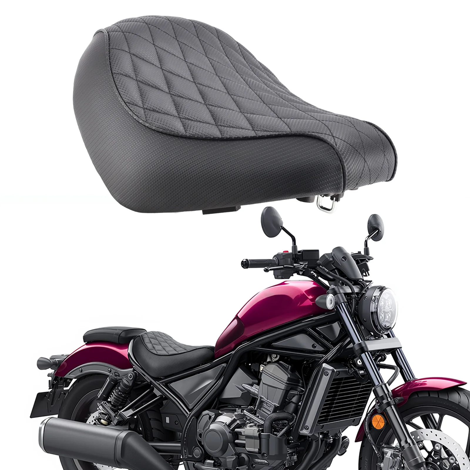 Motorcycle Front Driver Seat Rider Saddle Cushion Rider Solo Seat for Honda Rebel 1100 CMX1100 2021-2024 Accessories
Motorcycle Front Driver Seat Rider Saddle Cushion Rider Solo Seat for Honda Rebel 1100 CMX1100 2021-2024 Accessories