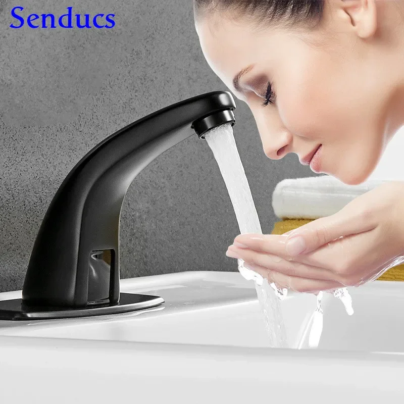 Black Sensor Faucet Senducs Polished Chrome Sensor Bathroom Faucet Quality Brass Automatic Basin Mixer Tap Sensor Bath Faucets
Black Sensor Faucet Senducs Polished Chrome Sensor Bathroom Faucet Quality Brass Automatic Basin Mixer Tap Sensor Bath Faucets