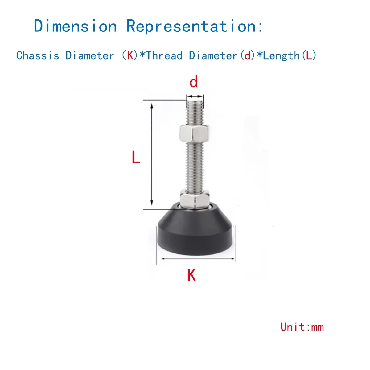 M6M8M10M12Φ40 Φ50 304 Stainless Steel Nylon Foot Cup Plastic Fixed Anchor Screw Adjustment
M6M8M10M12Φ40 Φ50 304 Stainless Steel Nylon Foot Cup Plastic Fixed Anchor Screw Adjustment