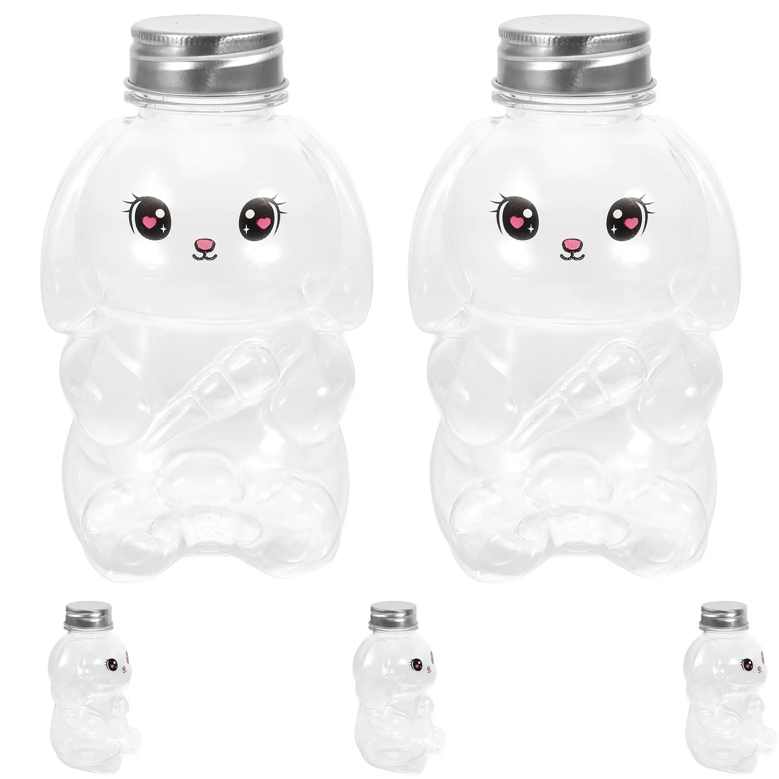 5pcs Rabbit Bottles 350ml Empty PET Portable Water Bottle Juice Tea Bottles Reusable Portable Milk Beverages Container
5pcs Rabbit Bottles 350ml Empty PET Portable Water Bottle Juice Tea Bottles Reusable Portable Milk Beverages Container