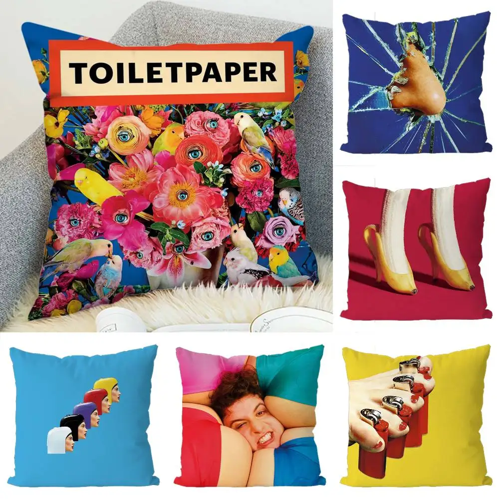 Toiletpaper Magazine Pillow Case Luxury Double-sided For Car Pillows 45x45 Cushions Cover Home And Decoration Sofa Pillowcase 50
Toiletpaper Magazine Pillow Case Luxury Double-sided For Car Pillows 45x45 Cushions Cover Home And Decoration Sofa Pillowcase 50