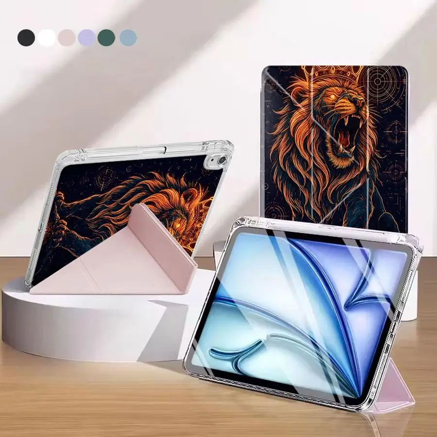 Crown Lion Holder Cover Tablet Case For iPad Air 4 5 M3 M2 M4 11inch Mini 6 7 Pro 2025 11th 10th 9th 8th 7th 12.9inch Y-Fold
Crown Lion Holder Cover Tablet Case For iPad Air 4 5 M3 M2 M4 11inch Mini 6 7 Pro 2025 11th 10th 9th 8th 7th 12.9inch Y-Fold