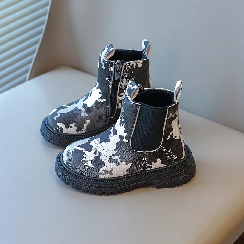 Boys Boots Fashion Classic Leopard Prints Little Kids Ankle Boots Side Zipper Classic Unisex Girls Rubber Boots Breathable Warm
Boys Boots Fashion Classic Leopard Prints Little Kids Ankle Boots Side Zipper Classic Unisex Girls Rubber Boots Breathable Warm