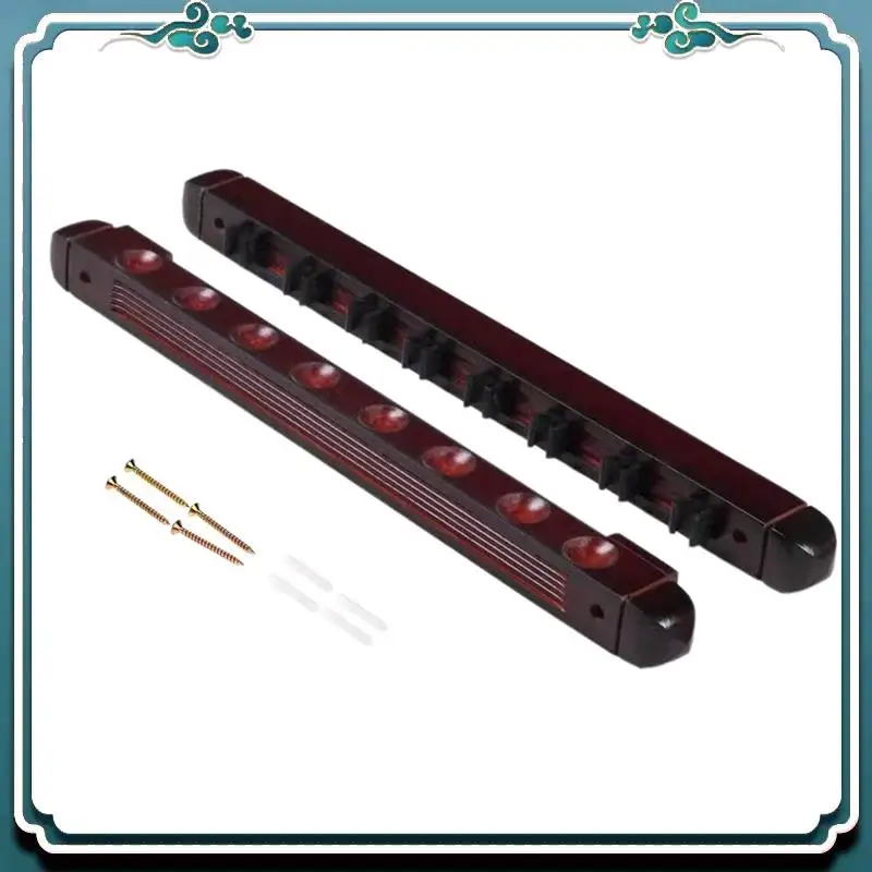 A65G-Pool Cue Holder Wooden Snooker Wall Cue Pool Cue Holder With Clips For 8 Cue Holders Wine Red
A65G-Pool Cue Holder Wooden Snooker Wall Cue Pool Cue Holder With Clips For 8 Cue Holders Wine Red