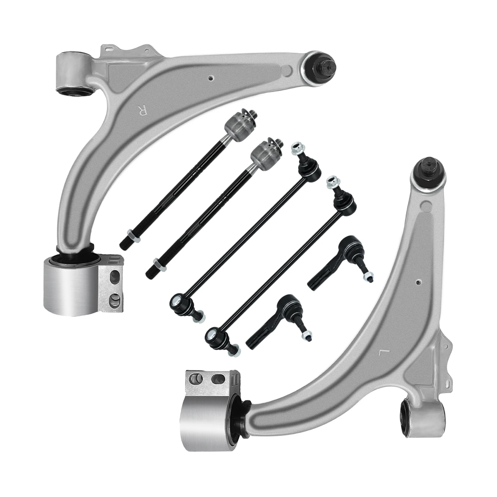 TOPICKSAP 8 PCs Front Lower Control Arm w/Ball Joint & Tie Rod & Sway Bar Kit for 2011-16 Chevy Cruze/12-17 Buick Verano
TOPICKSAP 8 PCs Front Lower Control Arm w/Ball Joint & Tie Rod & Sway Bar Kit for 2011-16 Chevy Cruze/12-17 Buick Verano