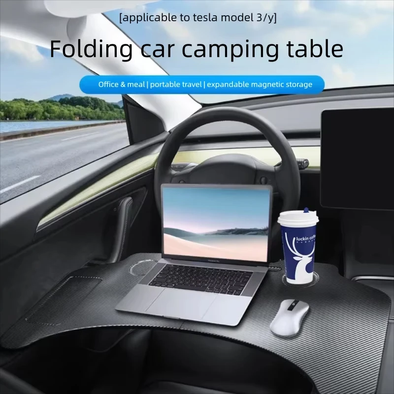 For Tesla Model 3/Y Carbon Fiber Pattern Foldable Steering Wheel Table Desk Laptop & Food Tray
For Tesla Model 3/Y Carbon Fiber Pattern Foldable Steering Wheel Table Desk Laptop & Food Tray