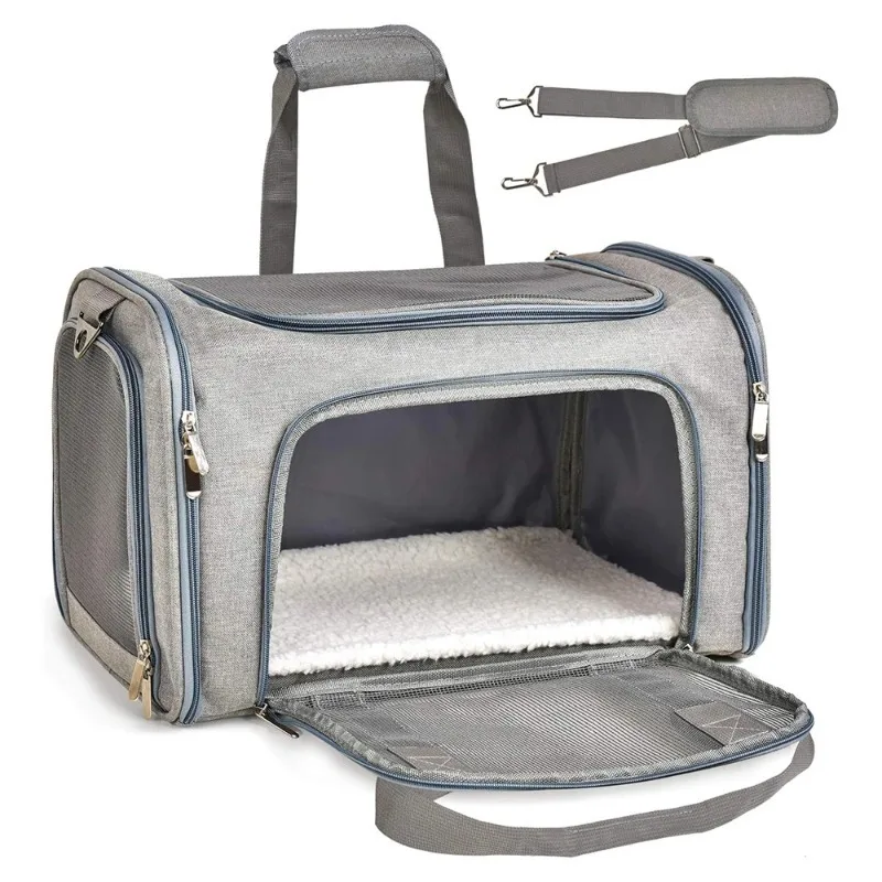 1PC Cat, Dog Carrier for Small Medium Cats Puppies up to 15 Lbs, Collapsible Travel Puppy Carrier
1PC Cat, Dog Carrier for Small Medium Cats Puppies up to 15 Lbs, Collapsible Travel Puppy Carrier