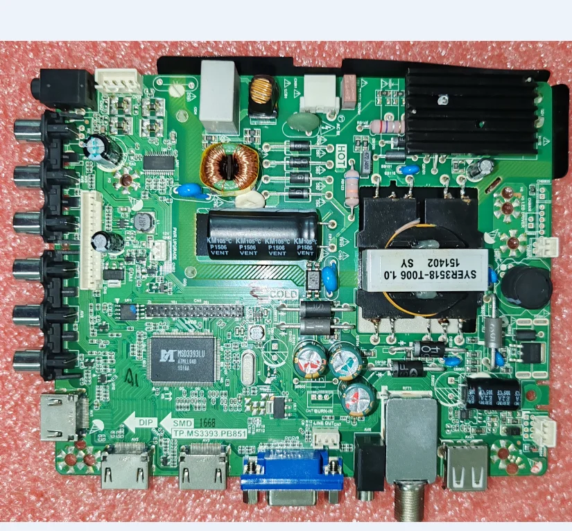 TP.MS3393.PB851 Трехфункциональная материнская плата для телевизора (3-в-1) для st3151a04-1
TP.MS3393.PB851 Трехфункциональная материнская плата для телевизора (3-в-1) для st3151a04-1