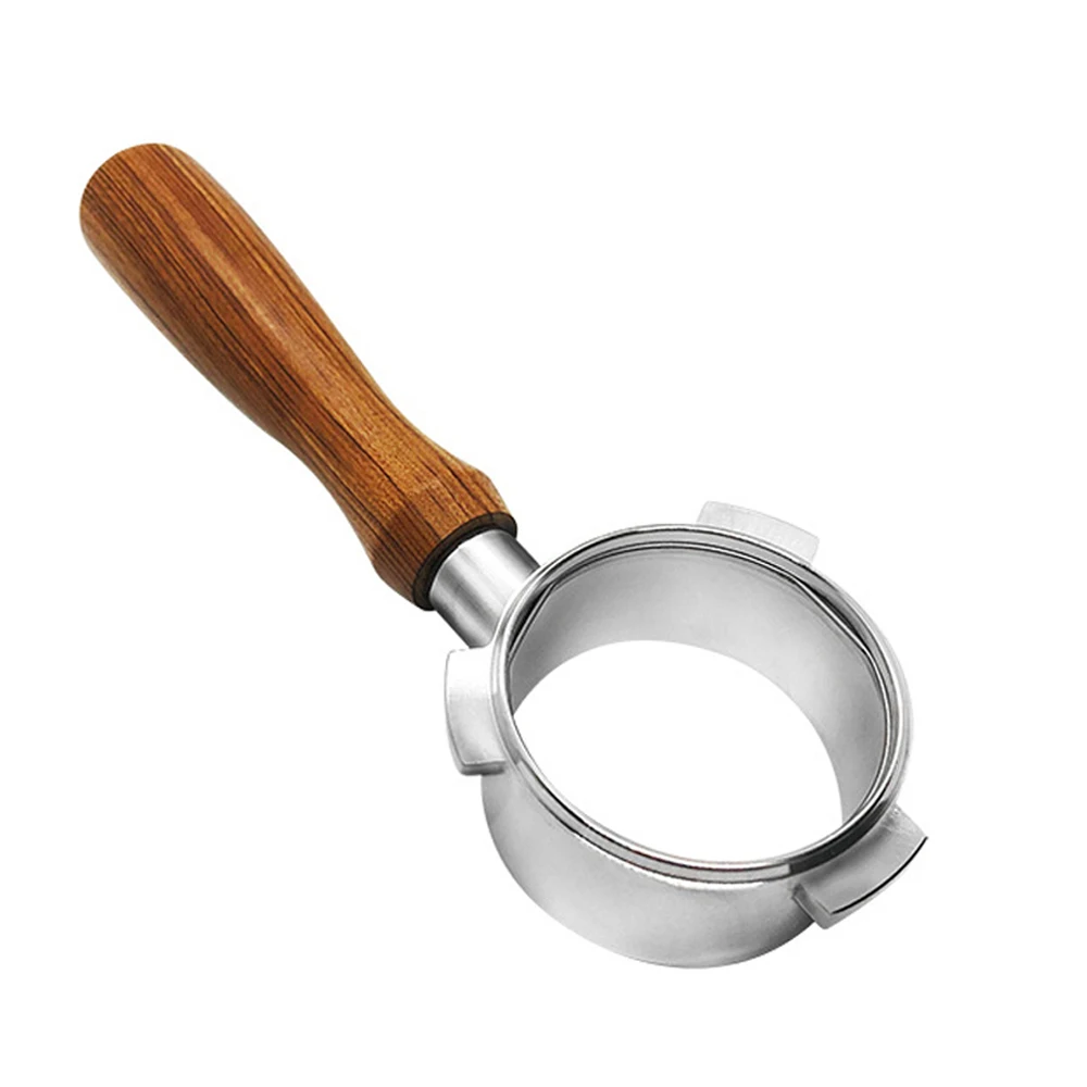 54mm Stainless Steel Coffee Machine Bottomless Filter Holder Portafilter Branch Wooden Handle Professional Coffee Accessory
54mm Stainless Steel Coffee Machine Bottomless Filter Holder Portafilter Branch Wooden Handle Professional Coffee Accessory
