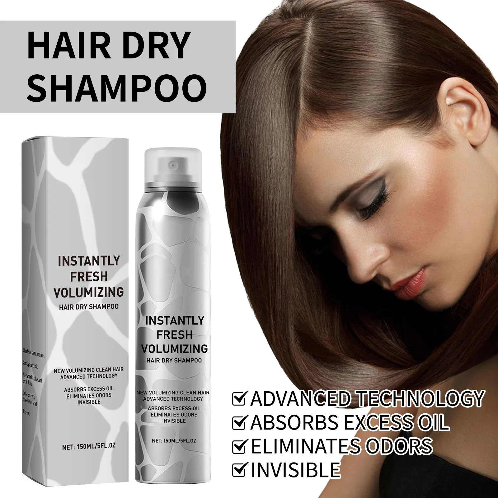Fluffy Hair Spray Air-Feeling Oil Control No-Wash Quick-Drying Thickening Non-greasy Moisturizing Volumizing Styling Hair Spray
Fluffy Hair Spray Air-Feeling Oil Control No-Wash Quick-Drying Thickening Non-greasy Moisturizing Volumizing Styling Hair Spray