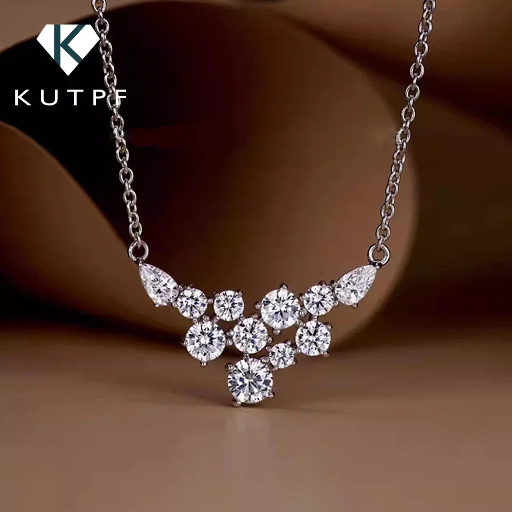 4.8cttw GRA Certified Full Moissanite Pendant Necklaces for Women Round/Pear Cut Diamond Neck Chain S925 Silver Fine Jewelry
4.8cttw GRA Certified Full Moissanite Pendant Necklaces for Women Round/Pear Cut Diamond Neck Chain S925 Silver Fine Jewelry