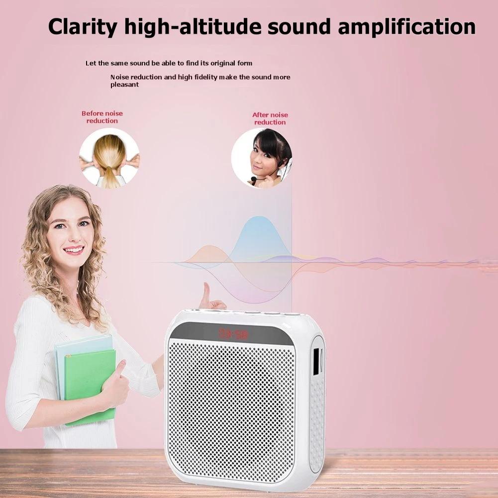 Портативный усилитель голоса, мини-аудиодинамик с микрофоном, перезаряжаемый, сверхлегкий громкоговоритель
Портативный усилитель голоса, мини-аудиодинамик с микрофоном, перезаряжаемый, сверхлегкий громкоговоритель