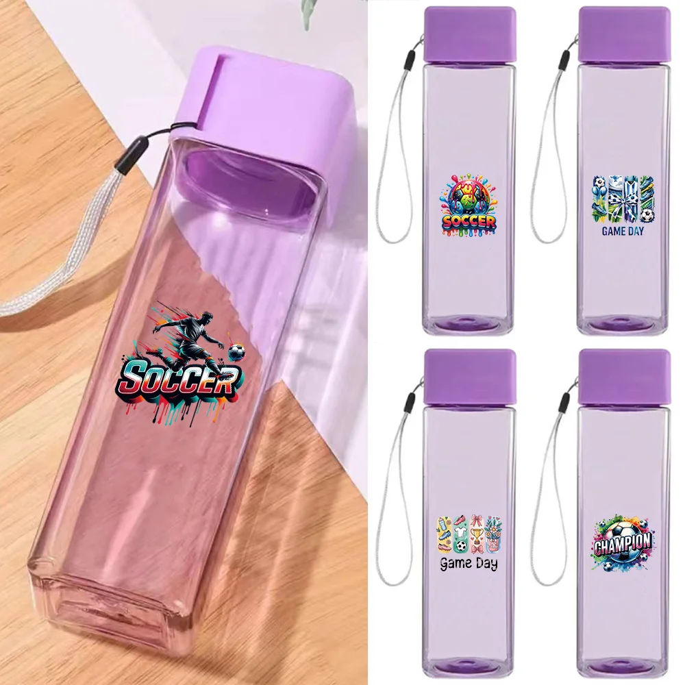 500ml Square Clear Water Bottle Leakproof Portable Plastic Cup With Lanyard Ins For Student Gym & Daily Use Soccer Pattern
500ml Square Clear Water Bottle Leakproof Portable Plastic Cup With Lanyard Ins For Student Gym & Daily Use Soccer Pattern