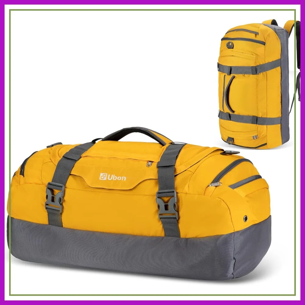 Large Duffel Bag Weekender with Shoe Compartment 4-Way Sports Gym Backpack Padded Straps Camping Travel Duffle
Large Duffel Bag Weekender with Shoe Compartment 4-Way Sports Gym Backpack Padded Straps Camping Travel Duffle