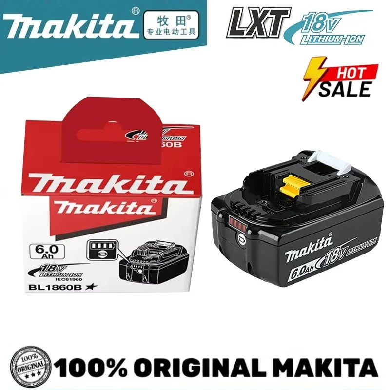 Original Makita 18V 6Ah Rechargeable Battery Makita Tool BL1830 BL1830B BL1840 BL1840B BL1850 BL1850B 18650 Battery and charger
Original Makita 18V 6Ah Rechargeable Battery Makita Tool BL1830 BL1830B BL1840 BL1840B BL1850 BL1850B 18650 Battery and charger