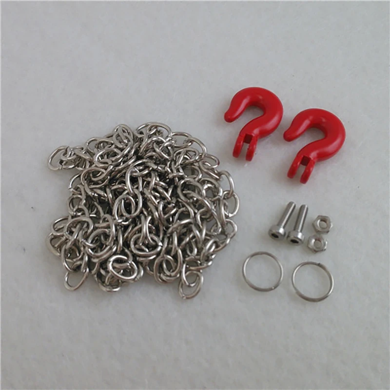 TOUCAN RC 1/10 RC Crawler Car Spare Accessories Metal Tow Hooks W/ Chain Shackles Accessory Parts TH01411
TOUCAN RC 1/10 RC Crawler Car Spare Accessories Metal Tow Hooks W/ Chain Shackles Accessory Parts TH01411