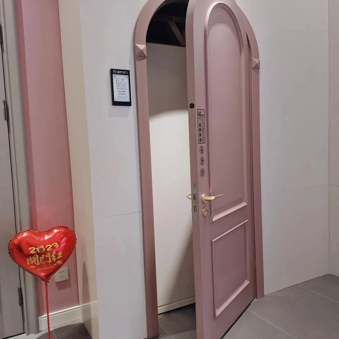 Wholesale French arc pink cream wind paint bedroom door room door indoor solid wood composite multi-layer d
Wholesale French arc pink cream wind paint bedroom door room door indoor solid wood composite multi-layer d