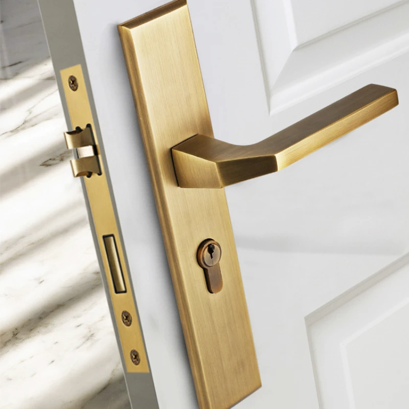 All Copper Modern Bedroom Interior Silent Door Lock Home Universal Split Lock Black Room Door Lock Room Door Handle
All Copper Modern Bedroom Interior Silent Door Lock Home Universal Split Lock Black Room Door Lock Room Door Handle