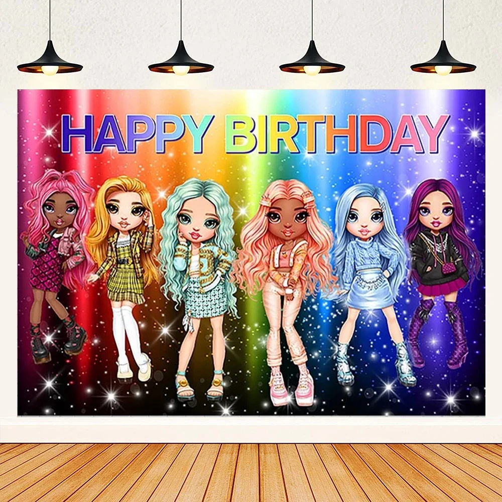 Rainbow Doll Y2k Style High School Girl Theme Background Girl Birthday Party Decoration Banner Supplies Gifts Baby Photo Shoot
Rainbow Doll Y2k Style High School Girl Theme Background Girl Birthday Party Decoration Banner Supplies Gifts Baby Photo Shoot