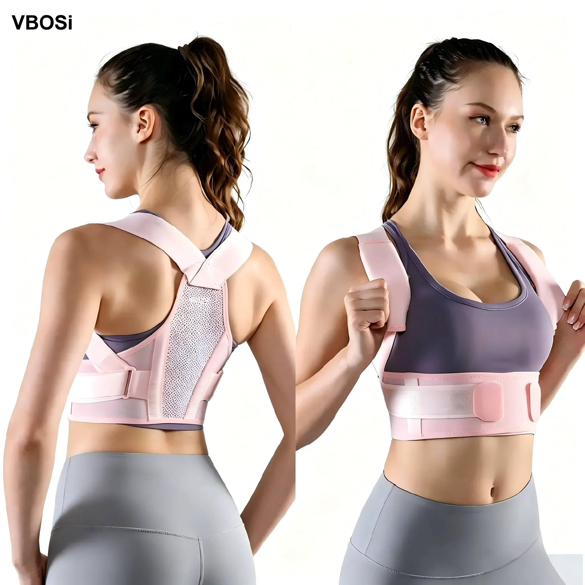 VBOSi Invisible Breathable Posture Corrector Adjustable Back Support Belt for Men Women Office Sedentary Use Prevent Slouching
VBOSi Invisible Breathable Posture Corrector Adjustable Back Support Belt for Men Women Office Sedentary Use Prevent Slouching