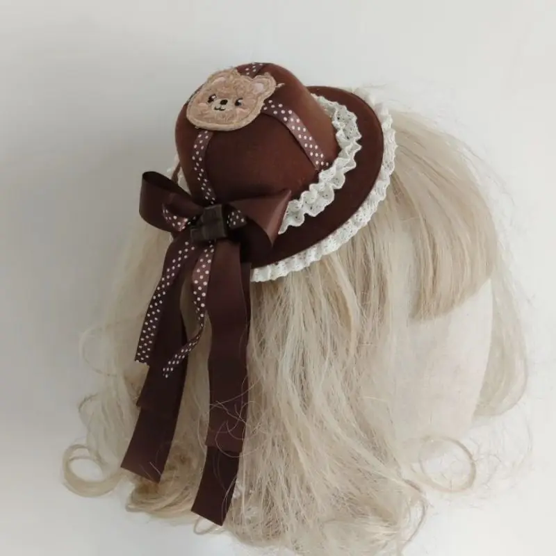 Chocolate Bear Hat Aesthetic Lolita Bow Headwear Hair Clip Y2k Hair Accessories Hair Pins and Clips Sweet Pinzas Para El Cabello
Chocolate Bear Hat Aesthetic Lolita Bow Headwear Hair Clip Y2k Hair Accessories Hair Pins and Clips Sweet Pinzas Para El Cabello