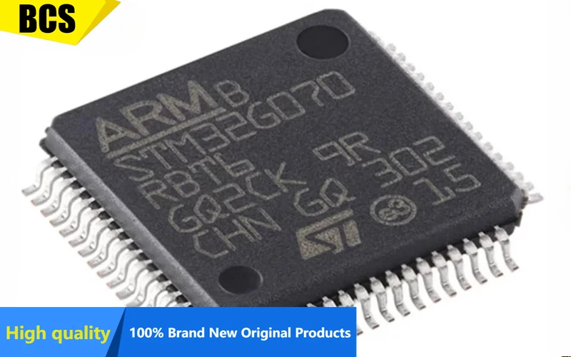 (3/10 pieces) STM32G070RBT6 LQFP-64 ARM Cortex-M0+ 32-bit microcontroller chip New original authentic spot fast delivery
(3/10 pieces) STM32G070RBT6 LQFP-64 ARM Cortex-M0+ 32-bit microcontroller chip New original authentic spot fast delivery