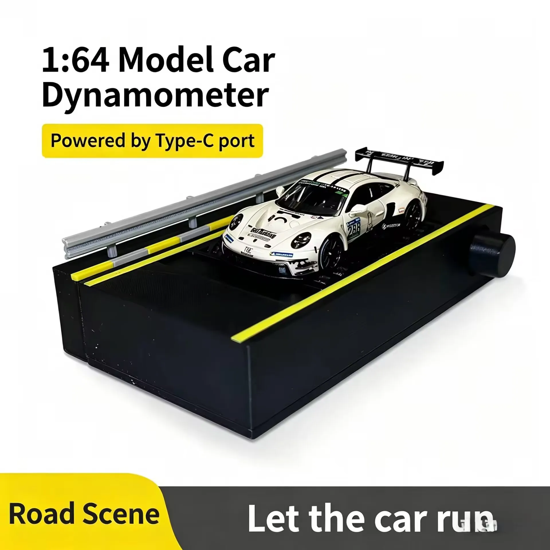 Portable Car Dynamometer for 1/64 Model Cars Type-C Powered Speed Test Desktop Track Accessory Wheelbase Adjustable
Portable Car Dynamometer for 1/64 Model Cars Type-C Powered Speed Test Desktop Track Accessory Wheelbase Adjustable