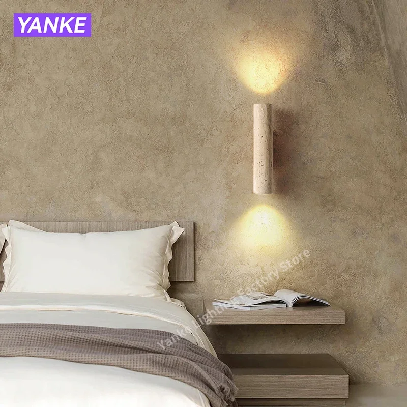 Nordic Design Yellow Travertine Wall Lamp Wood Stone Sconce Light LED Lighting Fixture Bedroom Living Room Bedside Home Decor
Nordic Design Yellow Travertine Wall Lamp Wood Stone Sconce Light LED Lighting Fixture Bedroom Living Room Bedside Home Decor
