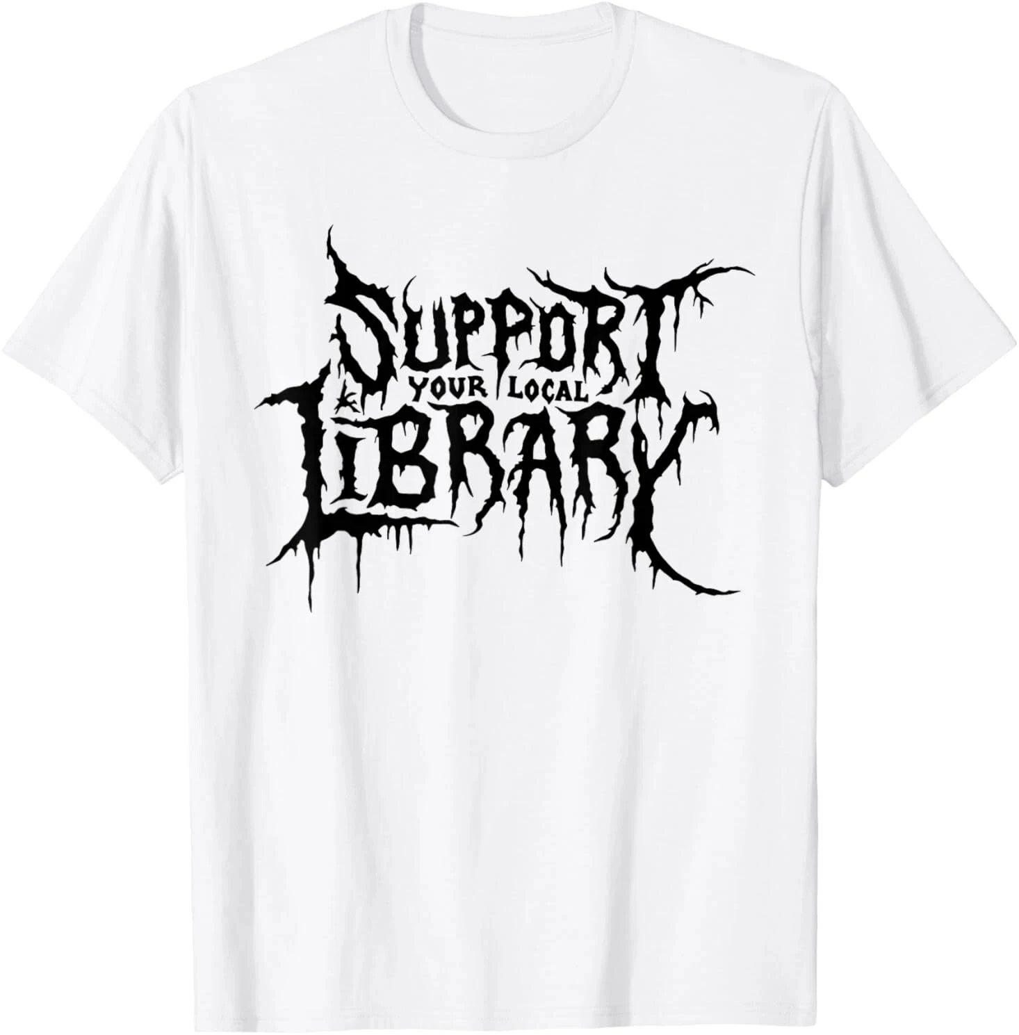 Death Gothic Print Support Your Local Library Style Lovers T-Shirt Print T-Shirt Summer Casual Y2K Top Harajuku Women's Clothing
Death Gothic Print Support Your Local Library Style Lovers T-Shirt Print T-Shirt Summer Casual Y2K Top Harajuku Women's Clothing