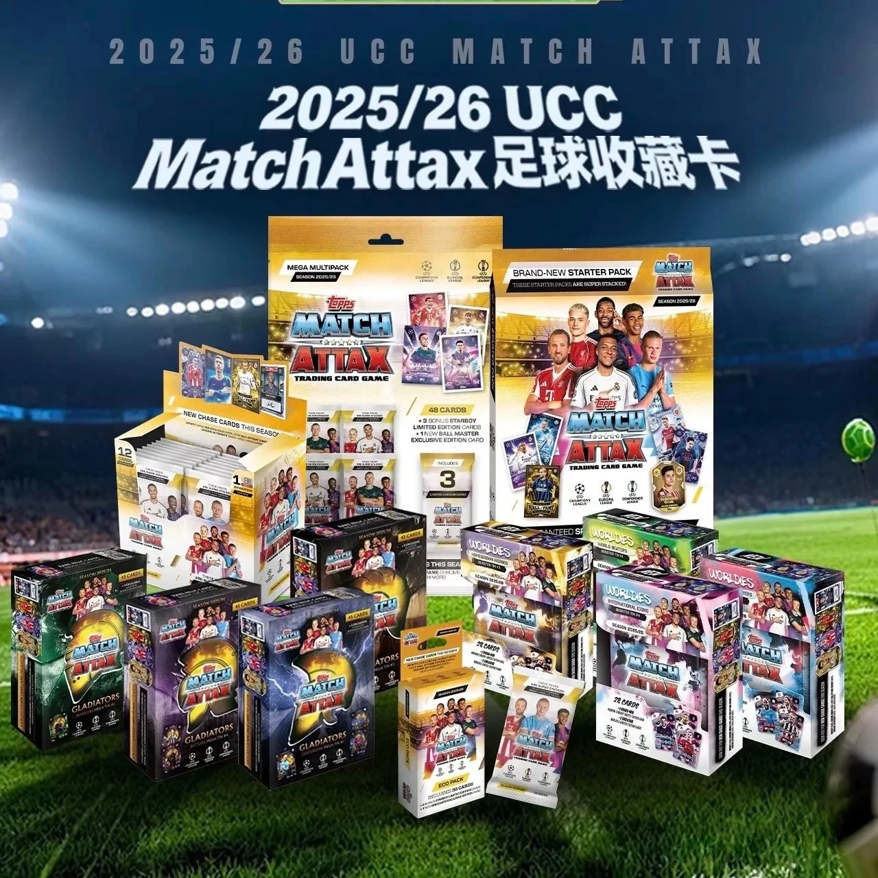 2026 NEW Season Topps UCC Match Attax Eco Pack Limited Edition Cards Premier League Soccer Cards Fan Collection Gift
2026 NEW Season Topps UCC Match Attax Eco Pack Limited Edition Cards Premier League Soccer Cards Fan Collection Gift