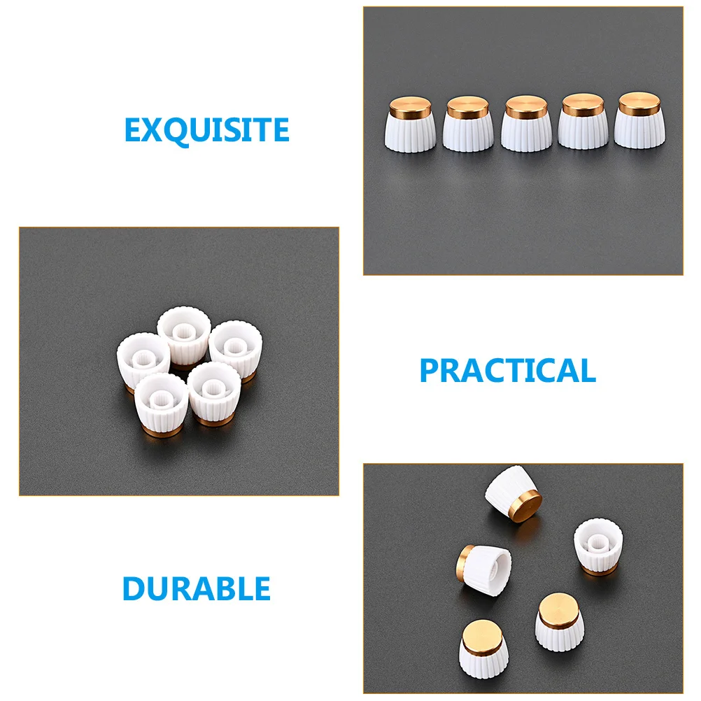 5Pcs Strong Guitar Potentiometer Knobs Fine Workmanship for Electric Guitars Bass Effectors Replacement Parts Guitar Knobs
5Pcs Strong Guitar Potentiometer Knobs Fine Workmanship for Electric Guitars Bass Effectors Replacement Parts Guitar Knobs